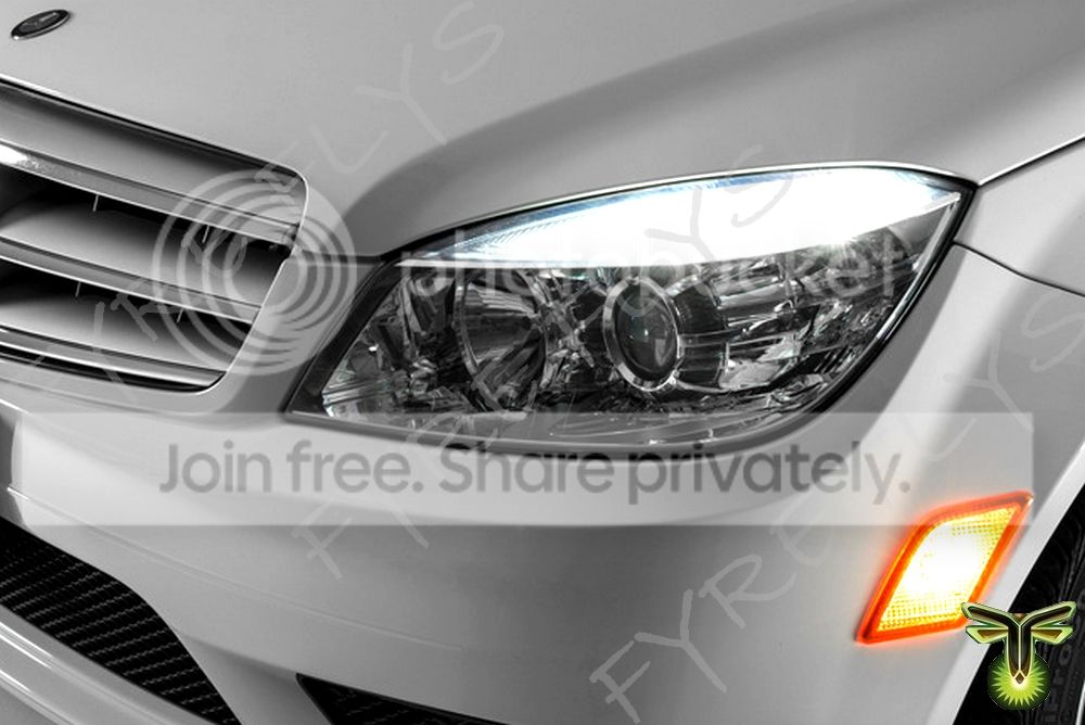 4x White LED Error Free Eyebrow Eyelid Light Bulb F Mercedes Benz